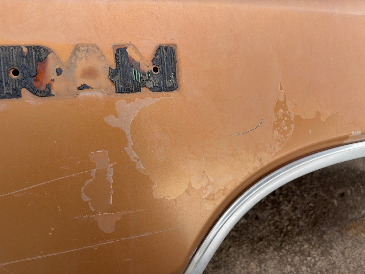 Passenger Right Side Fender, 1981-1993 Dodge Truck Pickup Ramcharger PICKUP ONLY