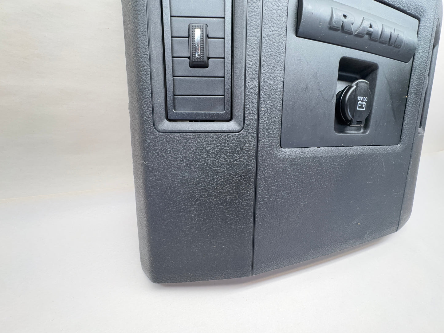 Center Console Rear End Trim Cap 2013-18 Ram 1500 2500 3500 Black 6RE17DX9AA