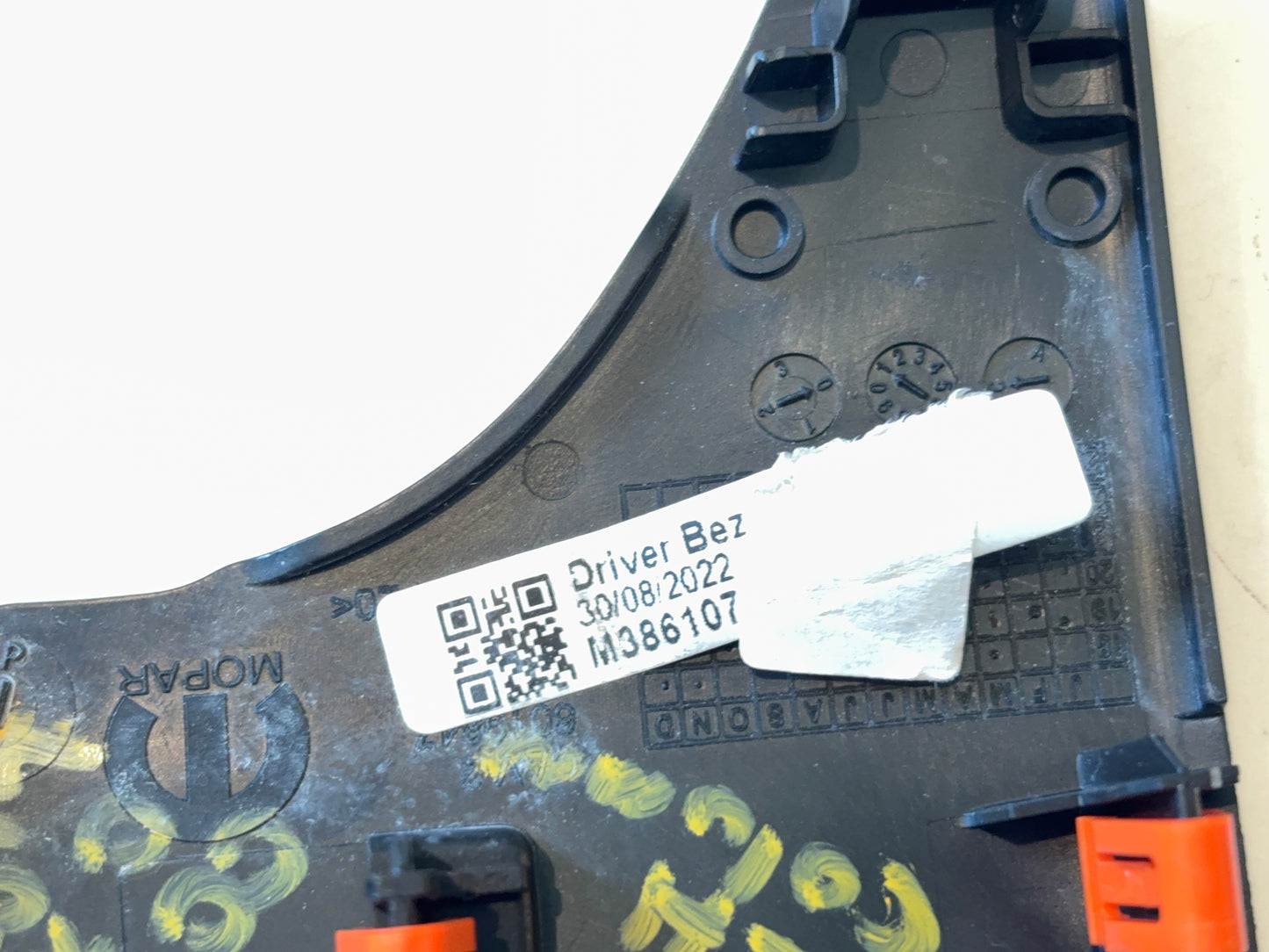 Left Outboard Inst Cluster Trim Piece Black 2019-2025 Ram 2500 3500 Used OEM