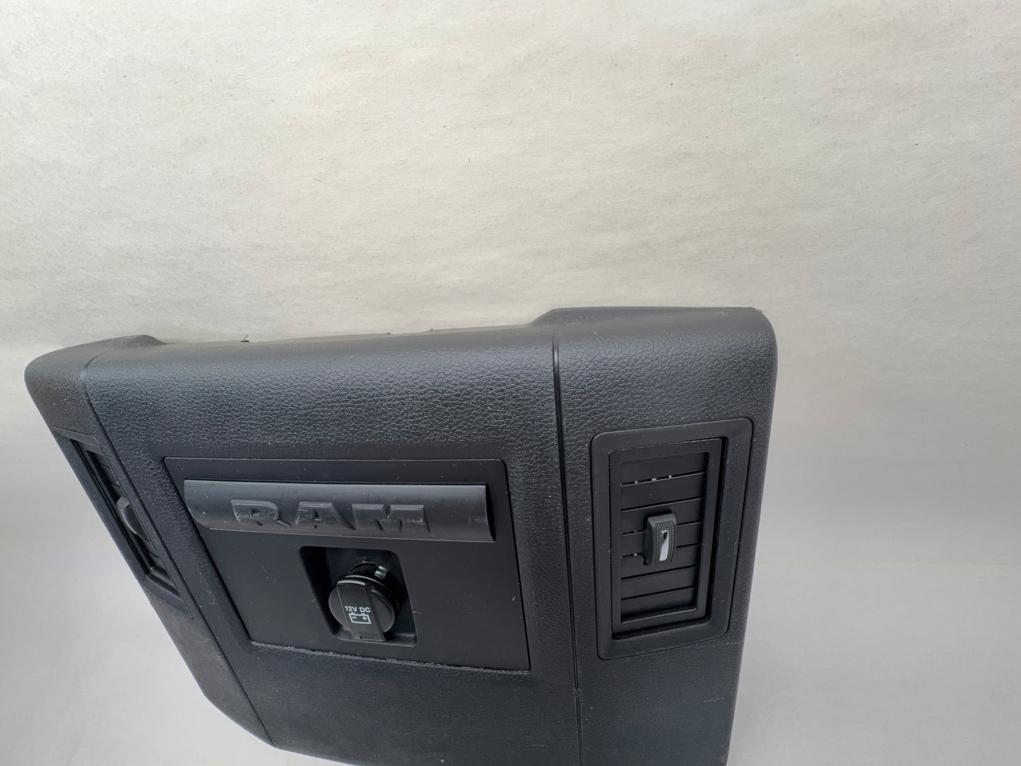 Center Console Rear End Trim Cap 2013-18 Ram 1500 2500 3500 Black 6RE17DX9AA