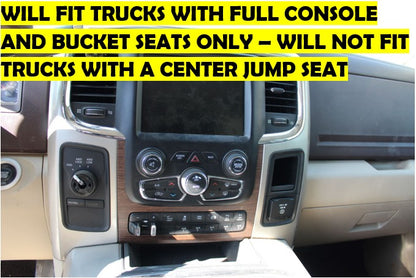 Radio Bezel Center Stack 13-18 Ram 1500 2500 3500 Woodgrain Full Cons 1VY941X9AG