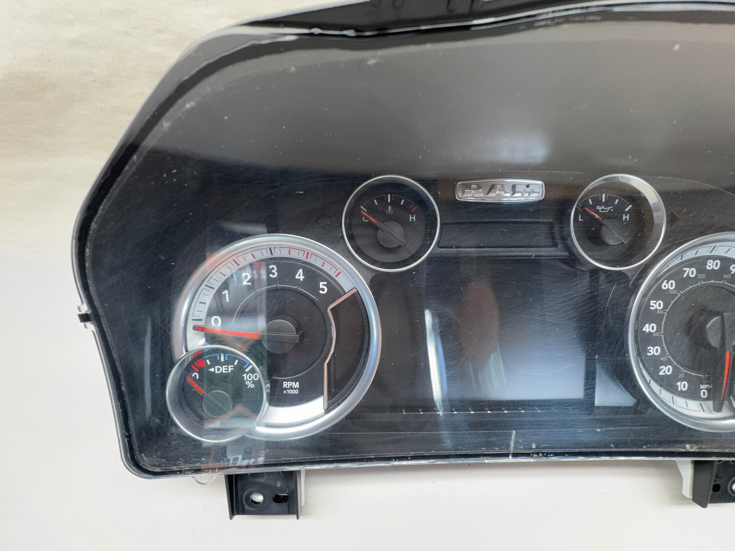 Speedometer Cluster 2018 Ram 2500 3500 7" LCD Screen Diesel 68340666AB Used OEM