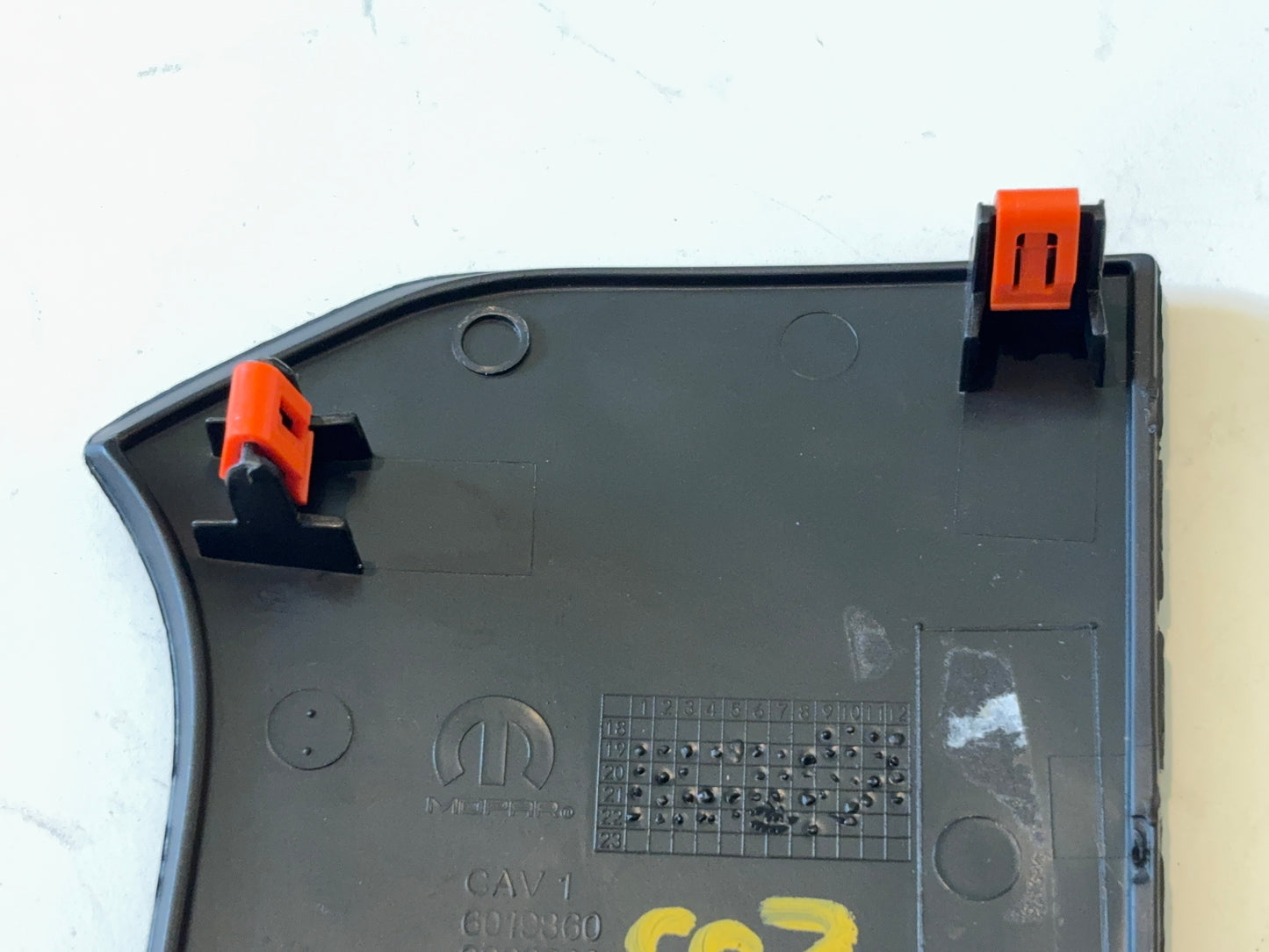Neutral Pull Cover 2019-2025 Ram 2500 3500 Left Lower Dash Trim, Black