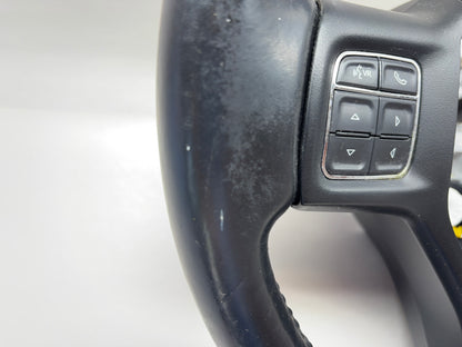 Heated Leather Steering Wheel Ram 1500 2500 3500 13-18 Black 1XC20DX9 *Very Worn