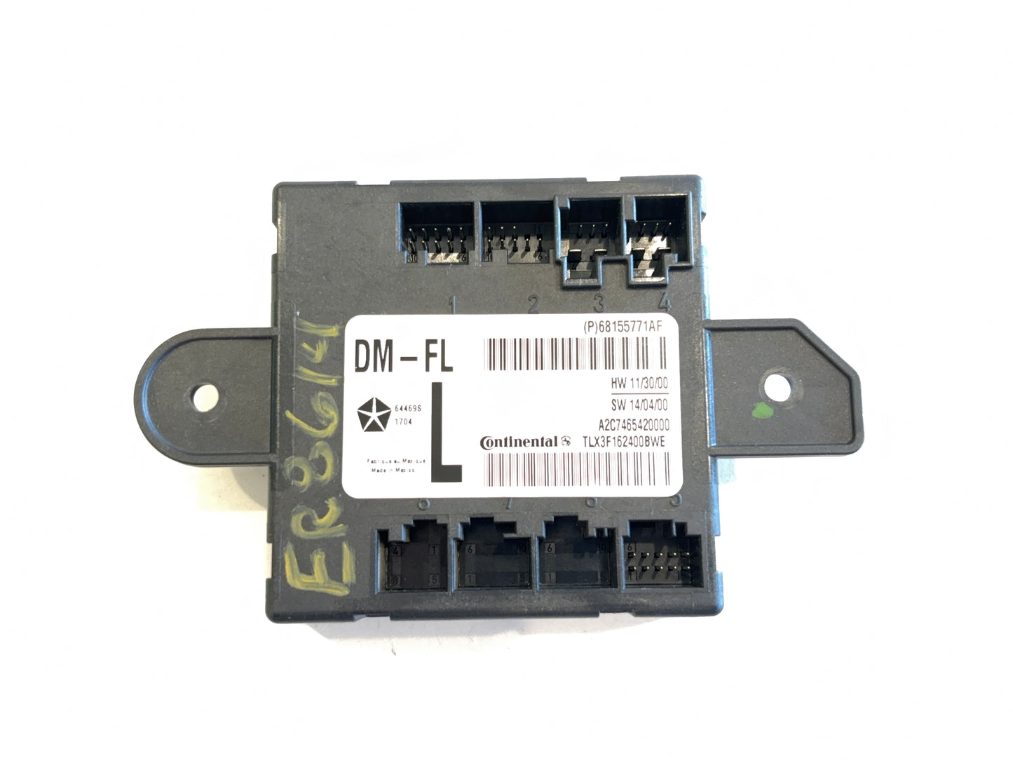 Driver Left Door Module 13-14 Ram 1500 2500 3500 68155771AF Manual Fold Used OEM