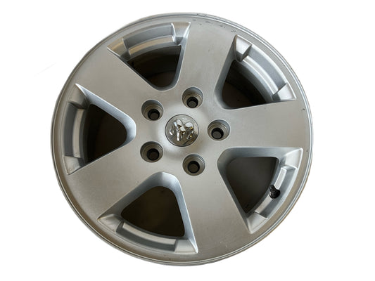 17x7 Painted 5 Spoke Aluminum Wheel, 2009-2012 Dodge Ram 1500 1DZ10CDMAC Used