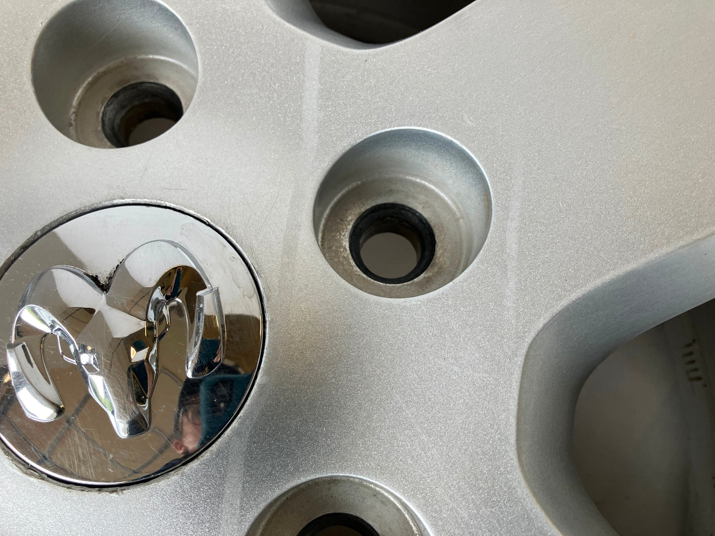 17x7 Painted 5 Spoke Aluminum Wheel, 2009-2012 Dodge Ram 1500 1DZ10CDMAC Used