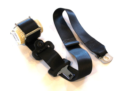 Passenger Rear Seat Belt with Retractor, 2010-2012 Ram 1500 2500 3500 Crew Black