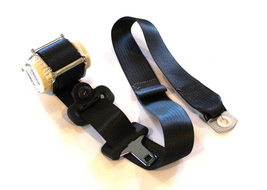 Passenger Rear Seat Belt with Retractor, 2010-2012 Ram 1500 2500 3500 Crew Black