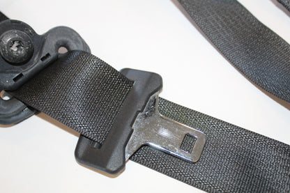 Passenger Rear Seat Belt with Retractor, 2010-2012 Ram 1500 2500 3500 Crew Black