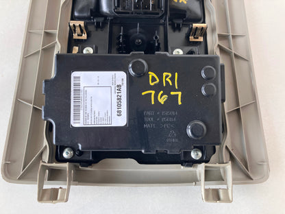 Overhead Console with Module 2013-18 Ram 1500 2500 3500 Map Lights Pwr Sliding
