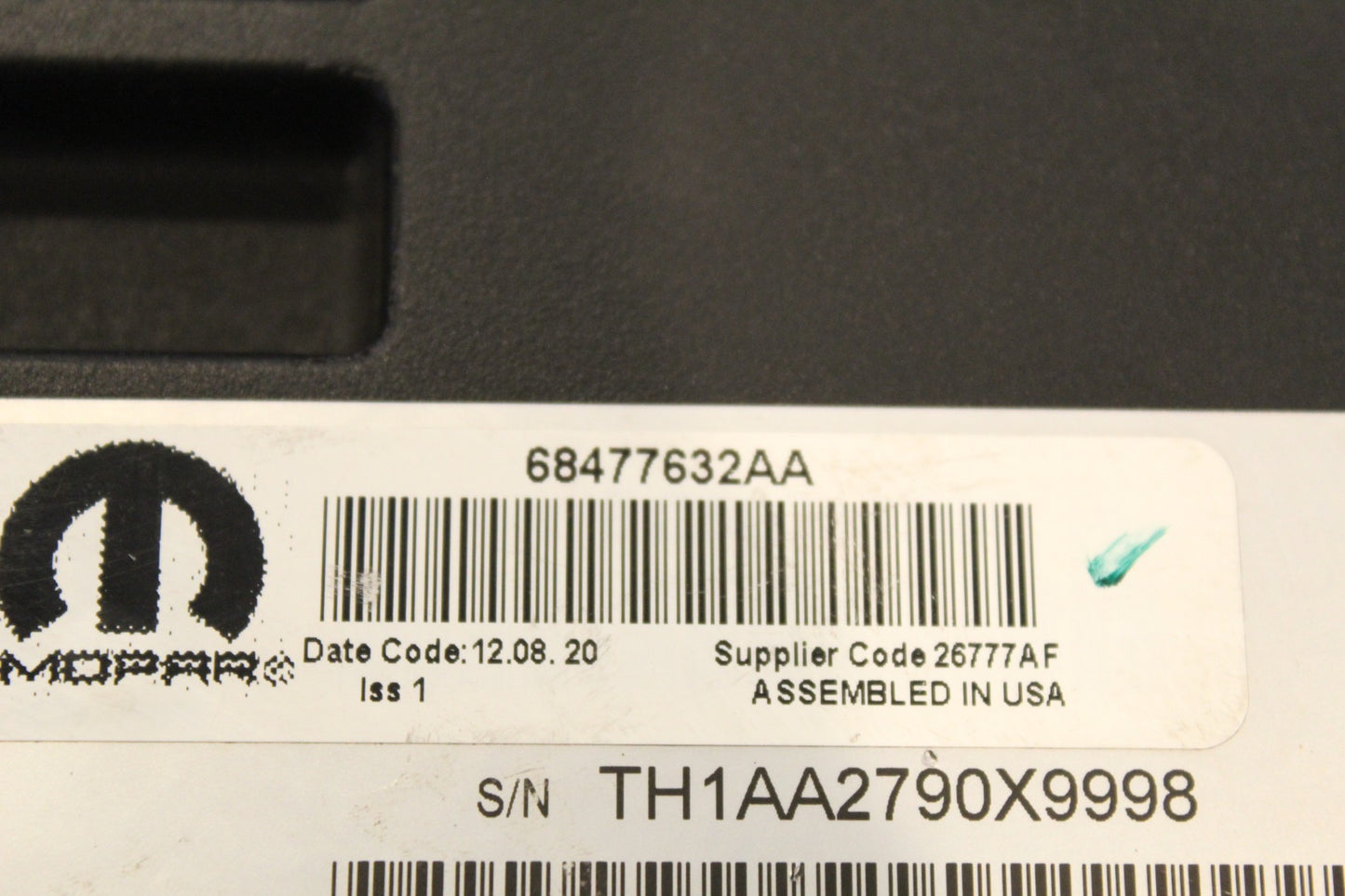 Factory Amplifier and Bracket, 2019-2021 Ram 2500 3500, 68477632AA 68549078AB
