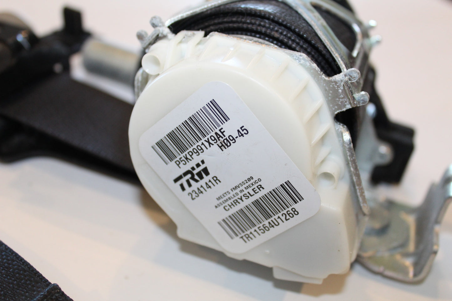 Left Front Driver Seat Belt Retractor, 2013-2017 Ram 1500 2500 4-door 5KP991X9AF