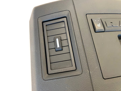 Center Console Rear End Trim Cap w Heated Seats 2013-18 Ram 1500 2500 3500 Black