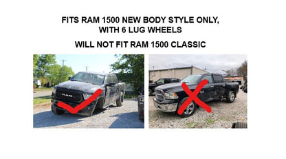 Tow Hook Set 2019-2024 Ram 1500 New Body Style 68323650/3651, Black No Hardware