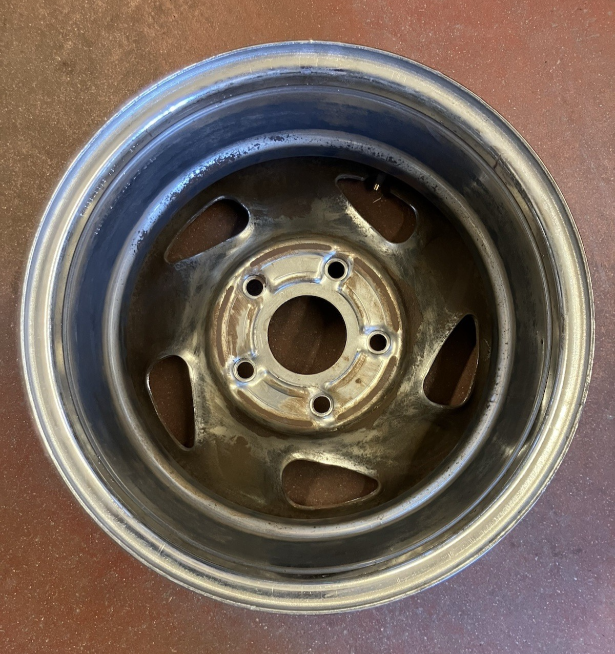 1994-01 Dodge 16x7 Chrome Steel Wheel. P/N 52057938AB. Interchange # 560-2039