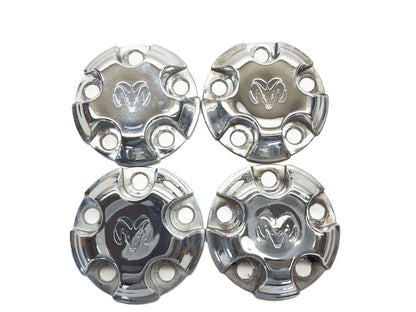 Chrome Center Caps for 17x8" Steel Wheel, 52106536AC 2002-2012 Ram 1500 Set of 4