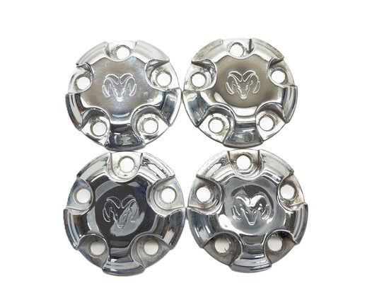 Chrome Center Caps for 17x8" Steel Wheel, 52106536AC 2002-2012 Ram 1500 Set of 4
