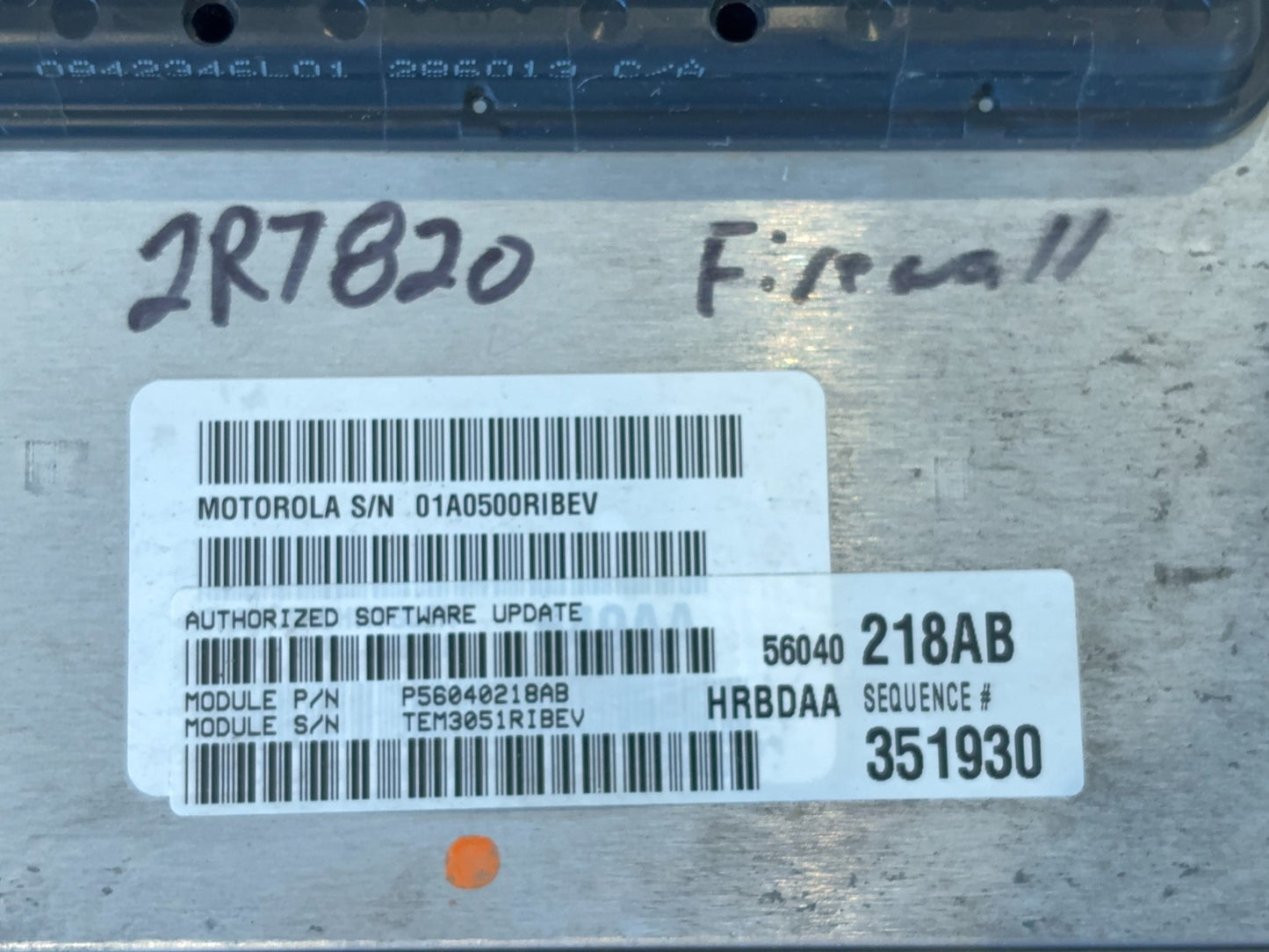 Firewall Computer PCM 2002 Ram 2500 3500 56040218AB Diesel Auto Federal 590-6683