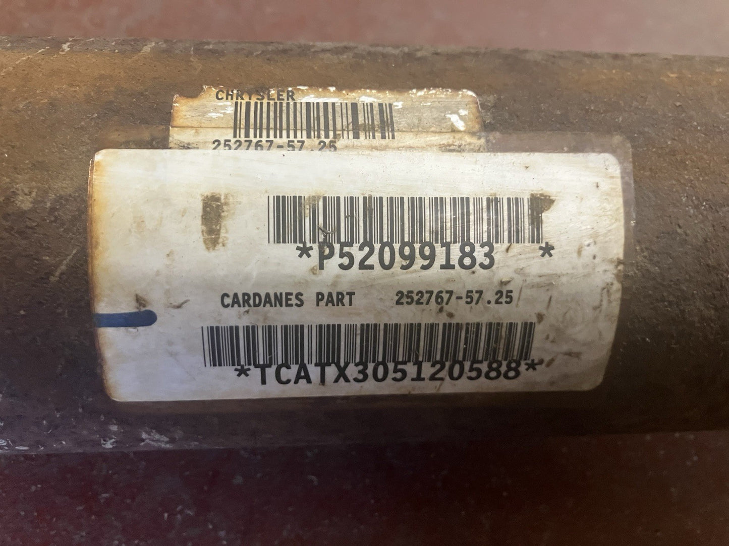 Rear Drive Shaft 2000-02 Dodge 2500 4X4. P/N 52099183