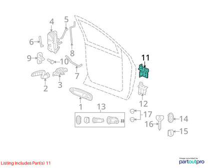Driver Front Door Upper Hinge 02-08 Ram 1500 03-09 Ram 2500 350055275631AB