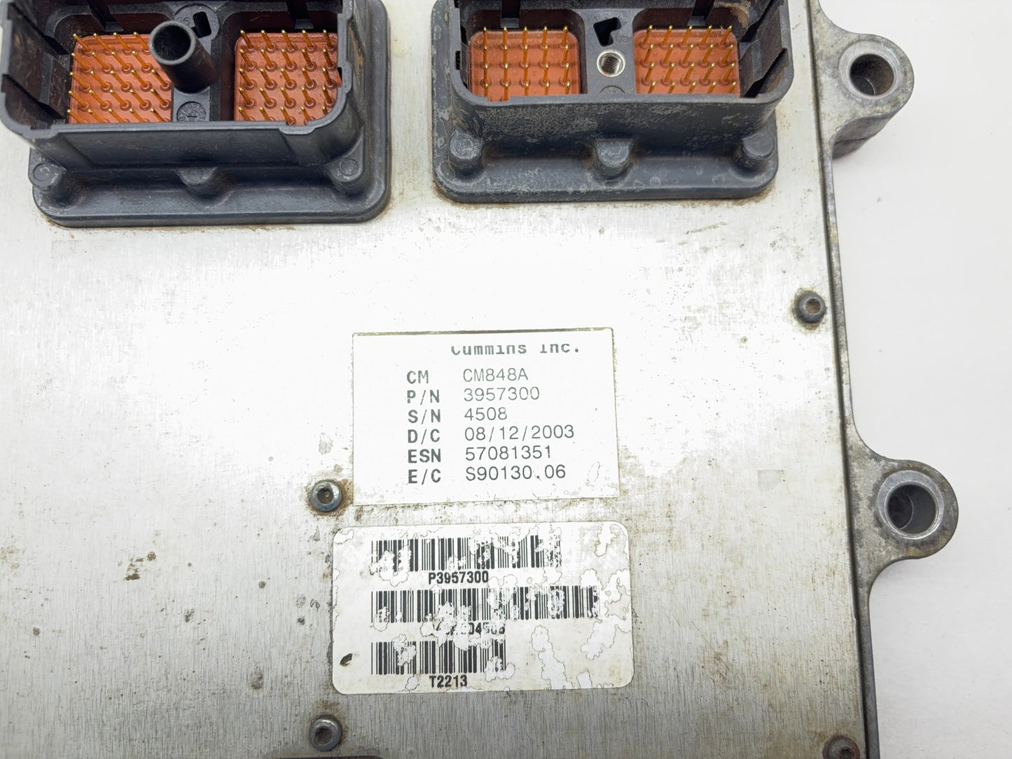 Engine Computer Early 2004 Dodge Ram 2500 3500 Diesel 5.9L 3957300 Manual 848A