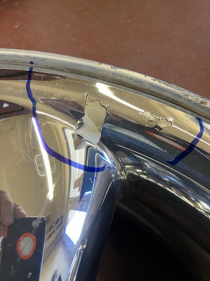 20x9 Chrome Clad Wheel 2002-05 Dodge Ram 1500 52113153. Hollander # 560-2167A