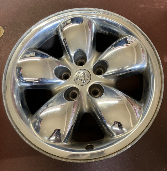 20x9 Chrome Clad Wheel 2002-05 Dodge Ram 1500 52113153. Hollander # 560-2167A