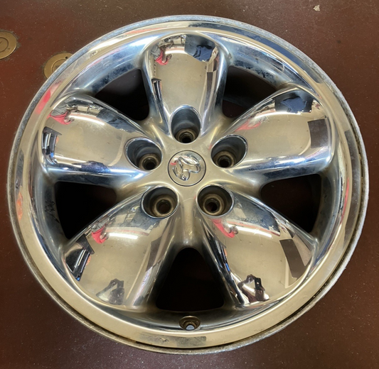 20x9 Chrome Clad Wheel 2002-05 Dodge Ram 1500 52113153. Hollander # 560-2167A