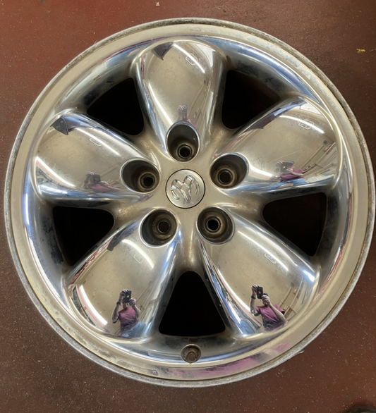 20x9 Chrome Clad Wheel 2002-05 Dodge Ram 1500 52113153. Hollander # 560-2167A