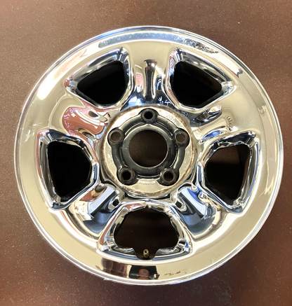 17X8 5 spoke Chrome Clad Wheel 2002-06 Dodge Ram 1500 PU. P/N 52113265AB