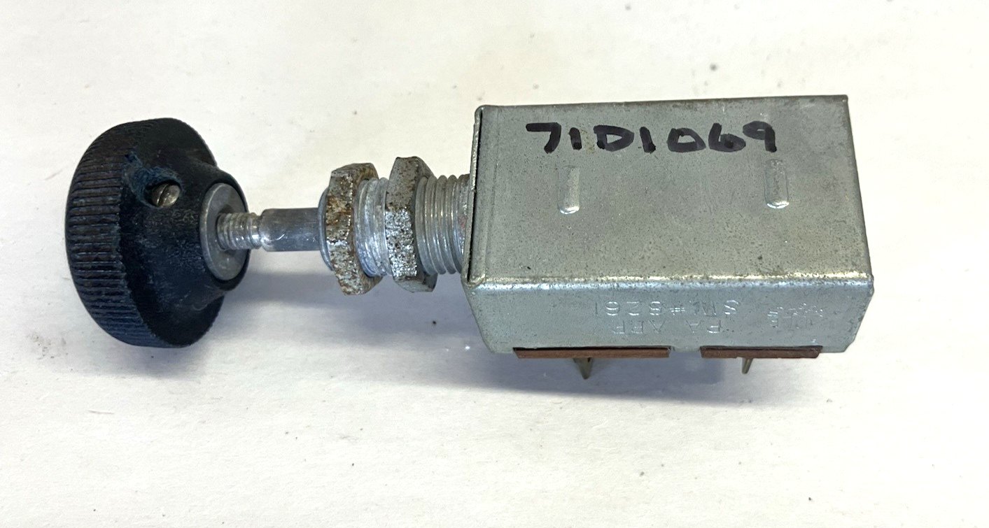 Emergency Flasher Switch 1971 Dodge Sweptline Pickup. P/N 8261
