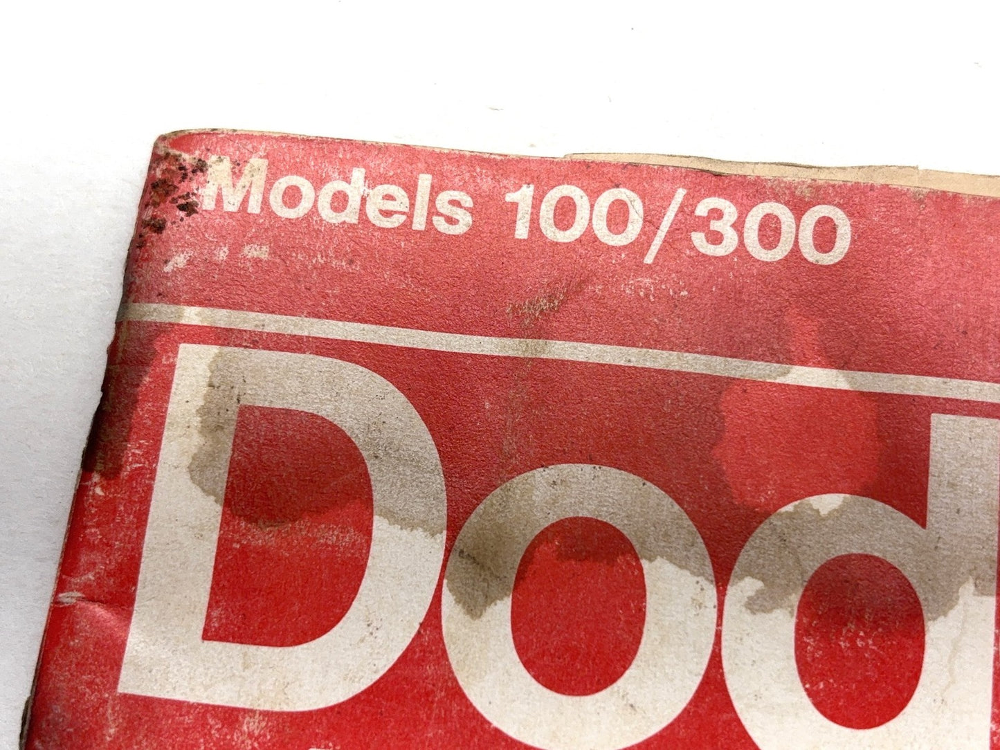 1972 Dodge Pickup 100 200 300 Owner's Manual, Used