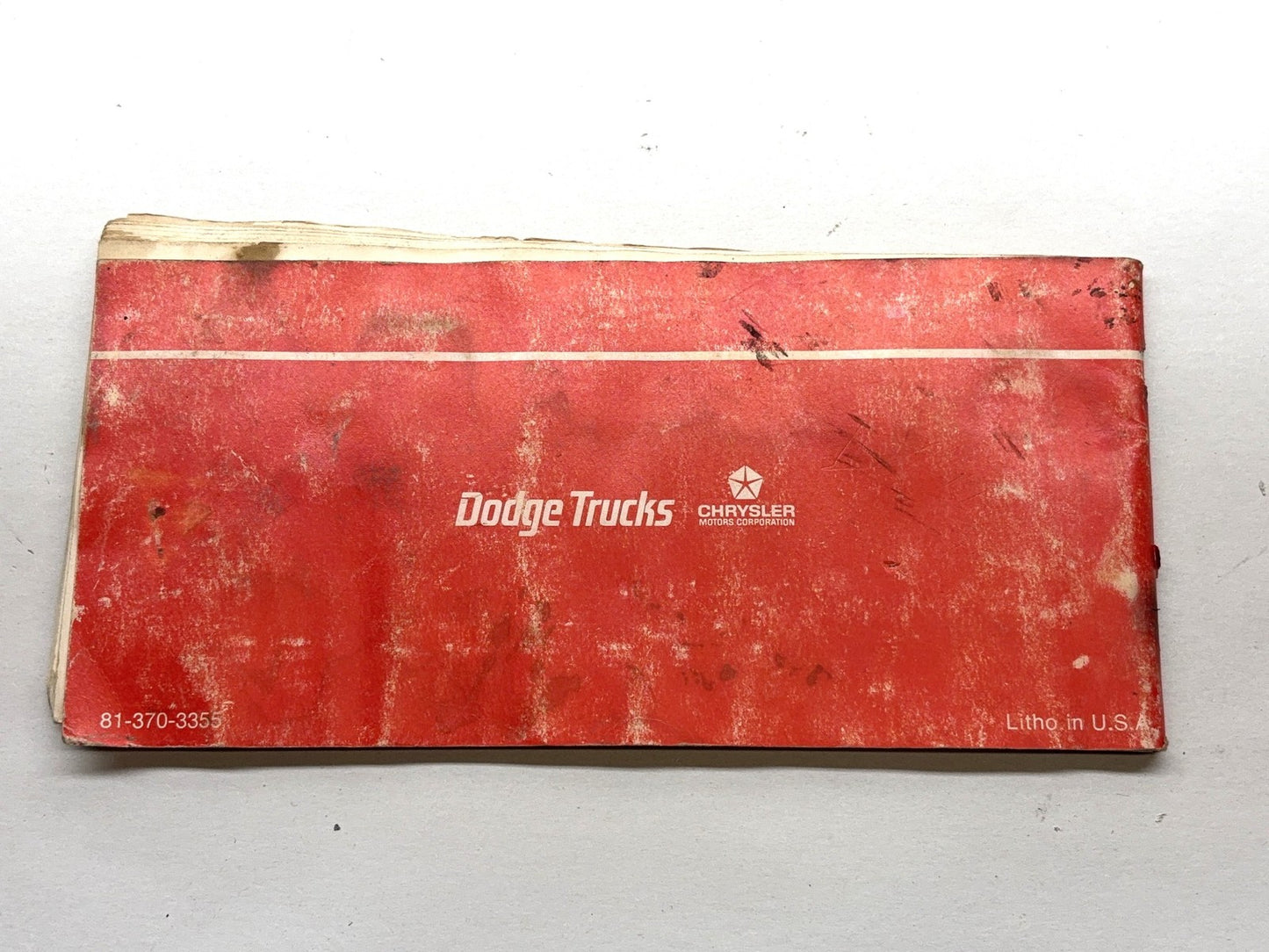 1972 Dodge Pickup 100 200 300 Owner's Manual, Used