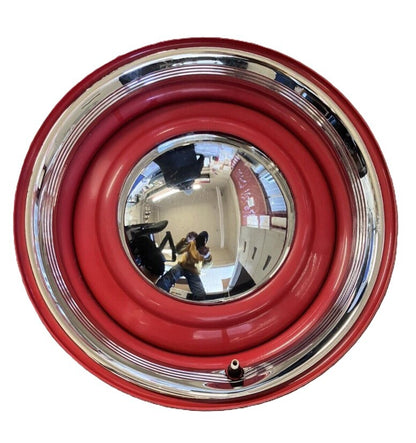 15x6 Dual Bolt Pattern Wheel, Trim Ring and Hubcap, 4 1/2" or 4 3/4" Pattern