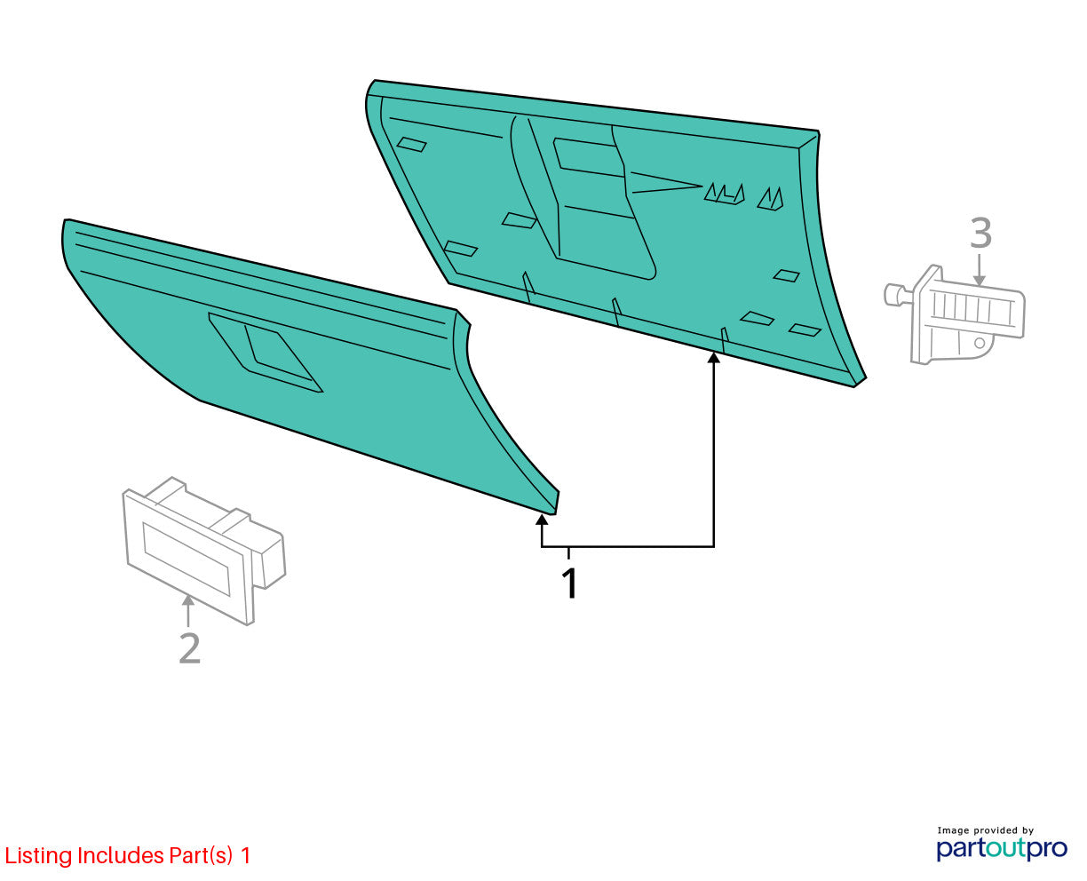 Glove Box Door for 2006-2008 Dodge Ram 1500 2500 3500, Khaki 1DB901J8AA *Trim J3