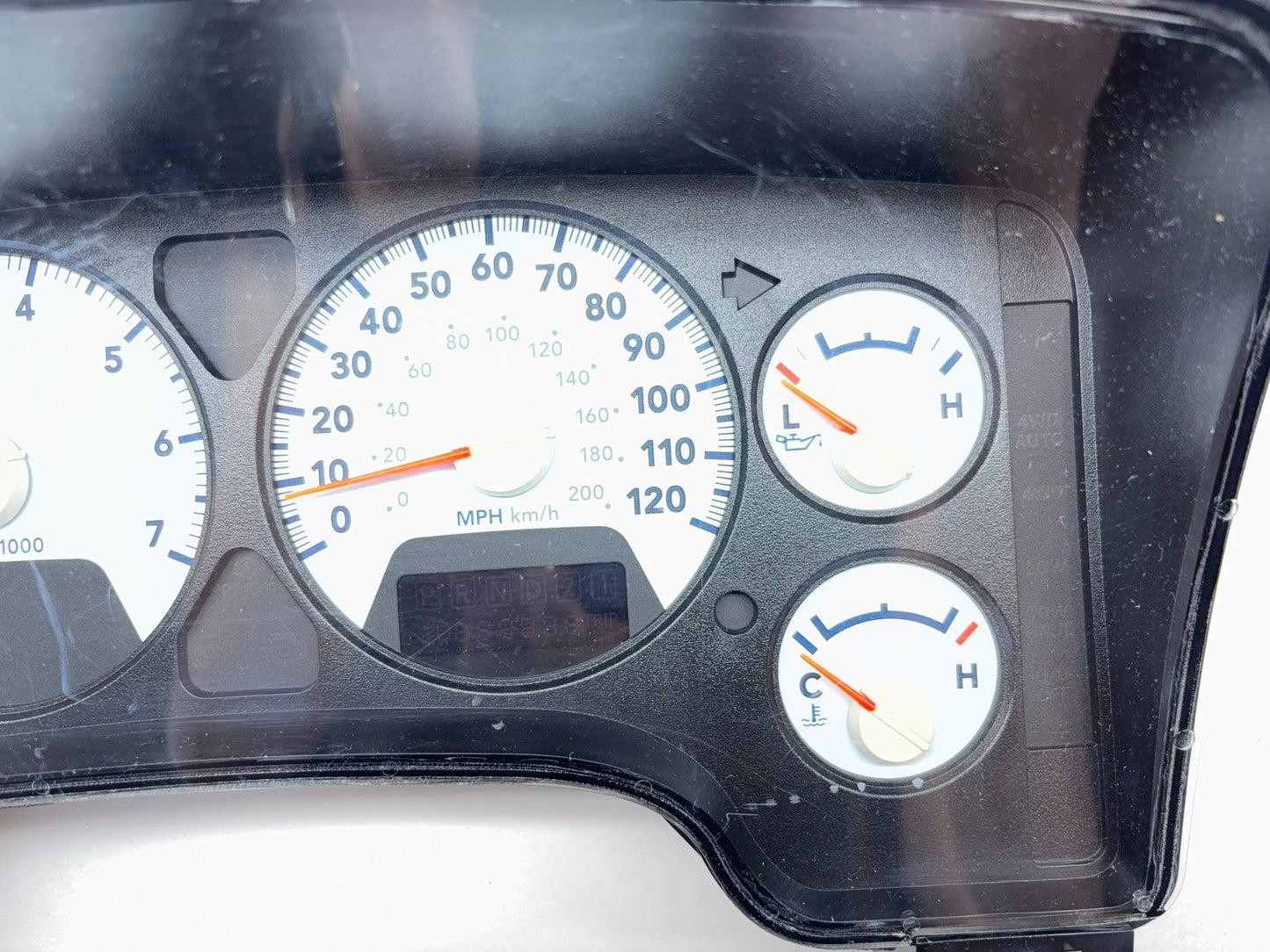 2008 Ram 1500 2500 Speedometer Cluster w/ Power Auto Up Down Window 05172297AG