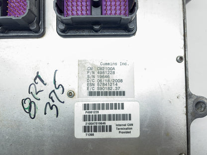 2008-2009 Ram 2500 3500 Engine Computer, 6.7L Cummins Diesel 4981228