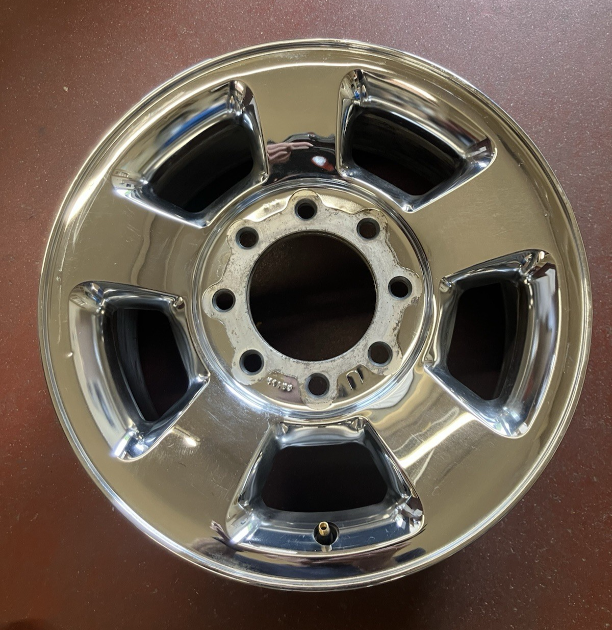 17X8 Chrome Clad Aluminum Wheel 2006-09 Dodge Ram 2500 PU. P/N 52121988AA
