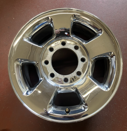 17X8 Chrome Clad Aluminum Wheel 2006-09 Dodge Ram 2500 PU. P/N 52121988AA