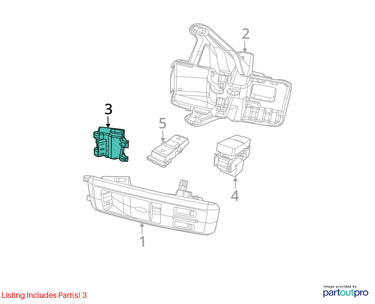 Overhead Console Module 2009-2012 Ram 1500 2010-12 Ram 2500 3500 56046062AC