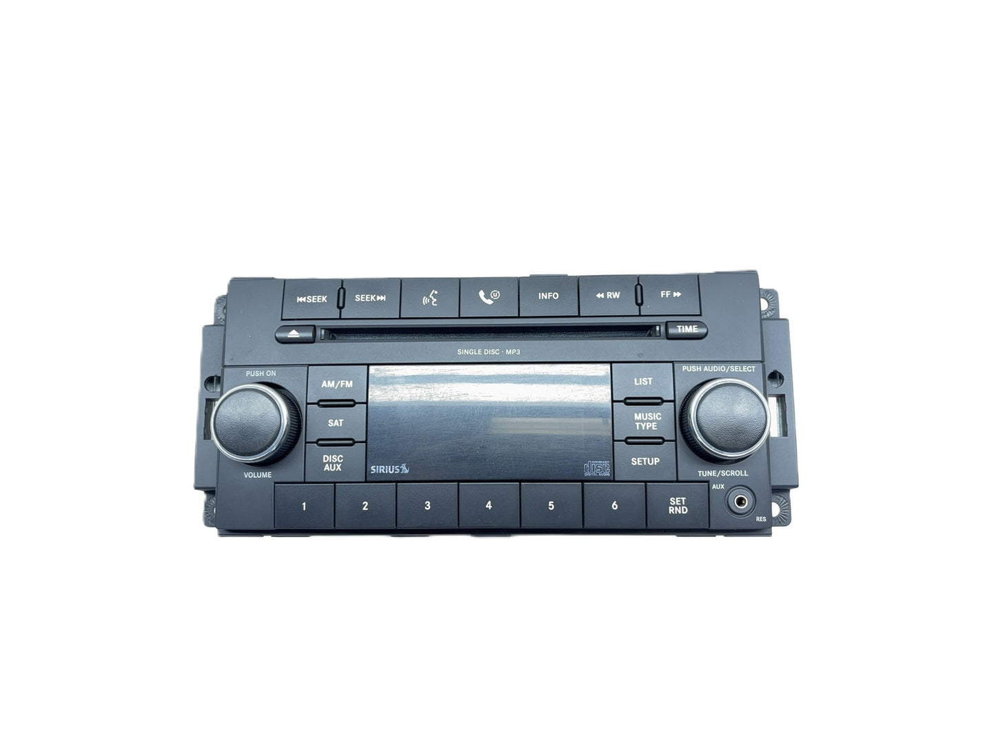 Used Factory Radio AM FM CD Satellite UConnect 2009 Ram 1500 RES 68021163AD