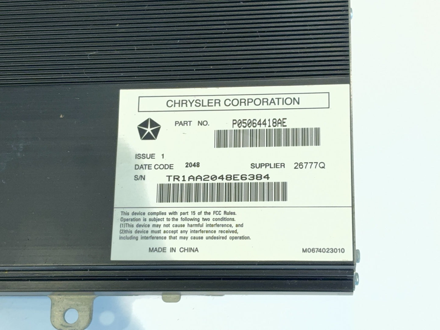 Factory Amplifier 09-12 Ram 1500 10-12 2500 3500 5064418AE for 9 Speaker Alpine