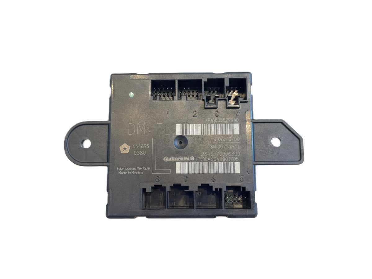 Driver Left Side Door Module, 2010-2012 Ram 1500 2500 3500, 68055299AD Used OEM