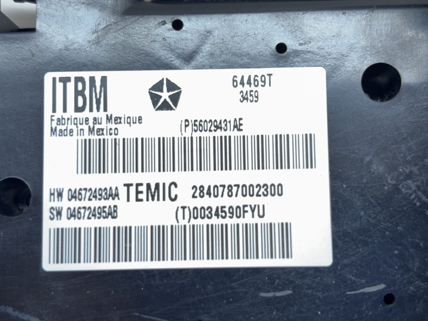 Trailer Brake Tow Switch 2010-2011 Dodge Ram 1500 2500 3500 56029431 ITBM Module