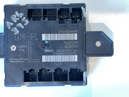 Driver Side Door Module, 2009 Dodge Ram 1500, 04602895AH, LH, Left Side Used OEM