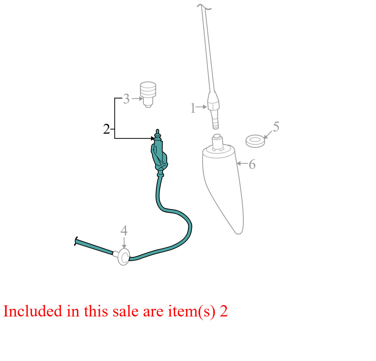 2010 Dodge Ram 1500 Antenna Cable and Mast Base Used OEM 5064394AG