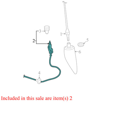 2010 Dodge Ram 1500 Antenna Cable and Mast Base Used OEM 5064394AG