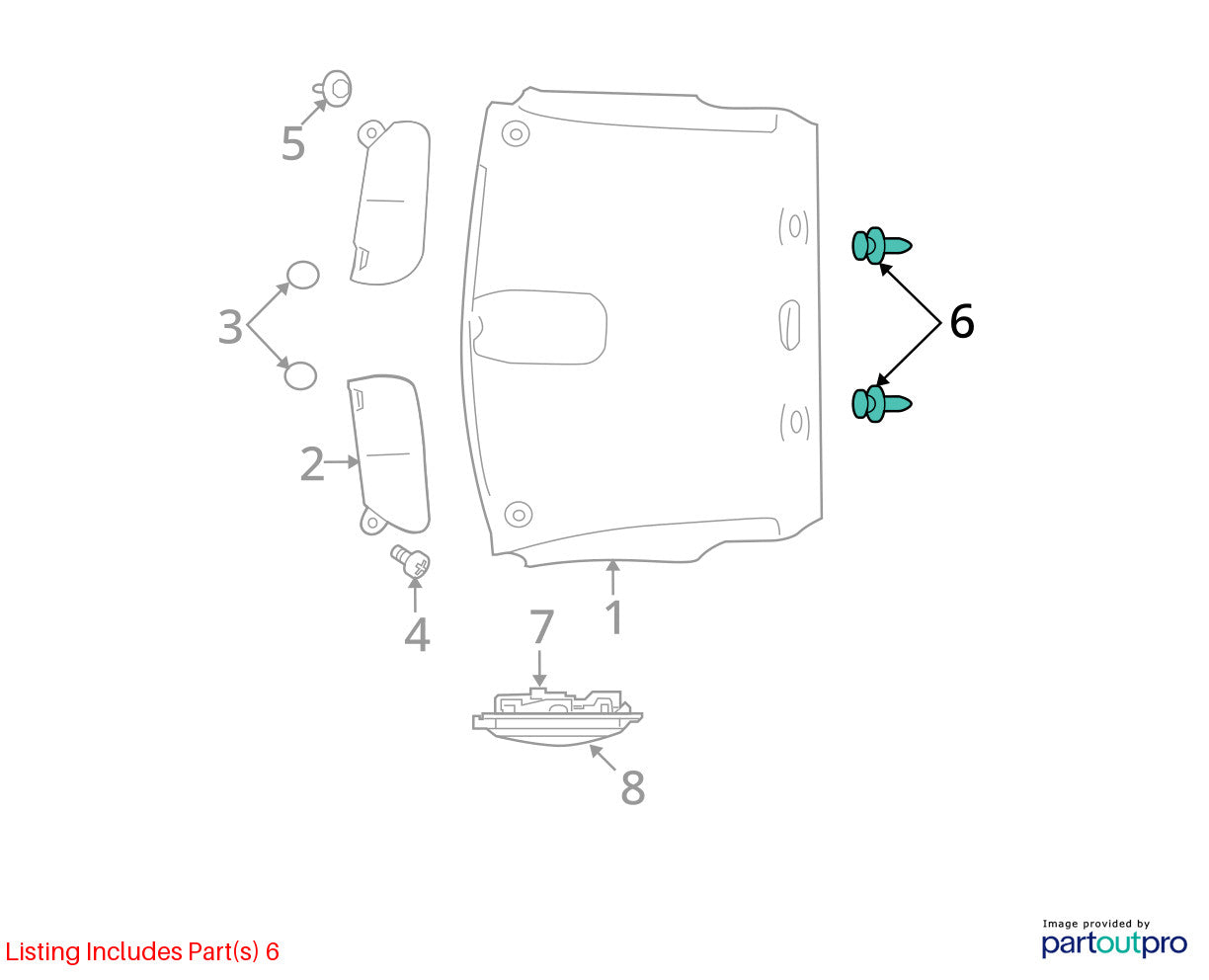 Clothes Hanger Coat Hook Pair 2010-2012 Ram 1500 2500 3500 1PC16BD1AA