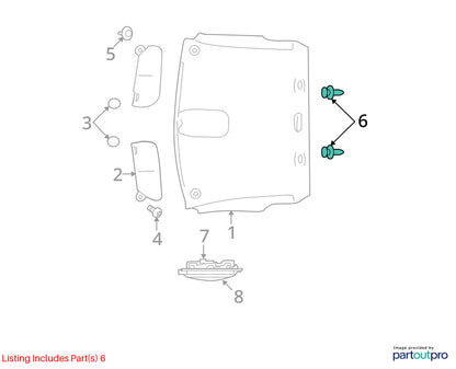 Clothes Hanger Coat Hook Pair 2010-2012 Ram 1500 2500 3500 1PC16BD1AA